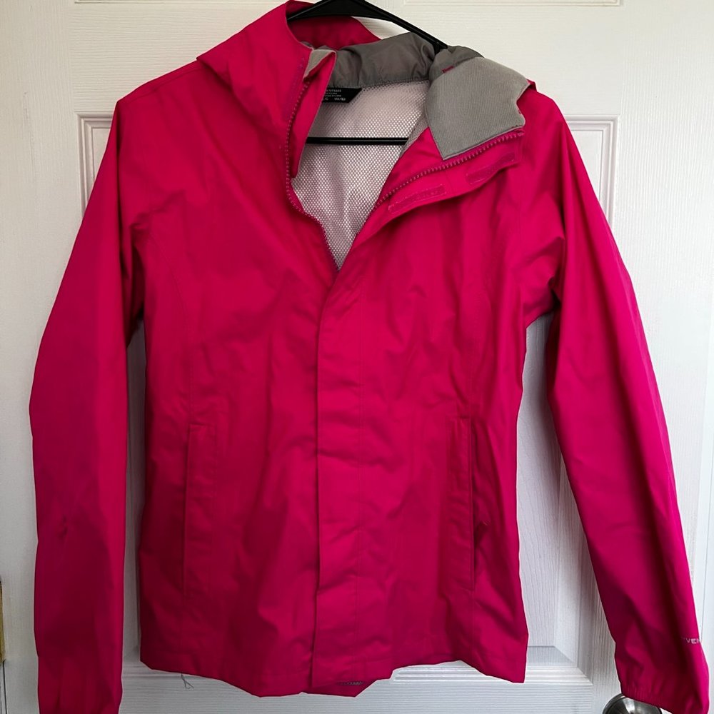 The North Face Girls Pink Dryvent Rain Jacket EUC